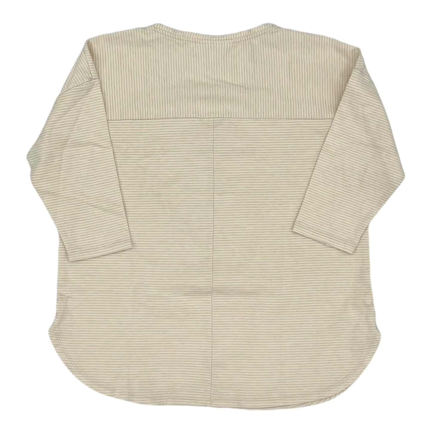 Top 3/4 Sleeve By Pure Jill In Tan, Size:Petite   S