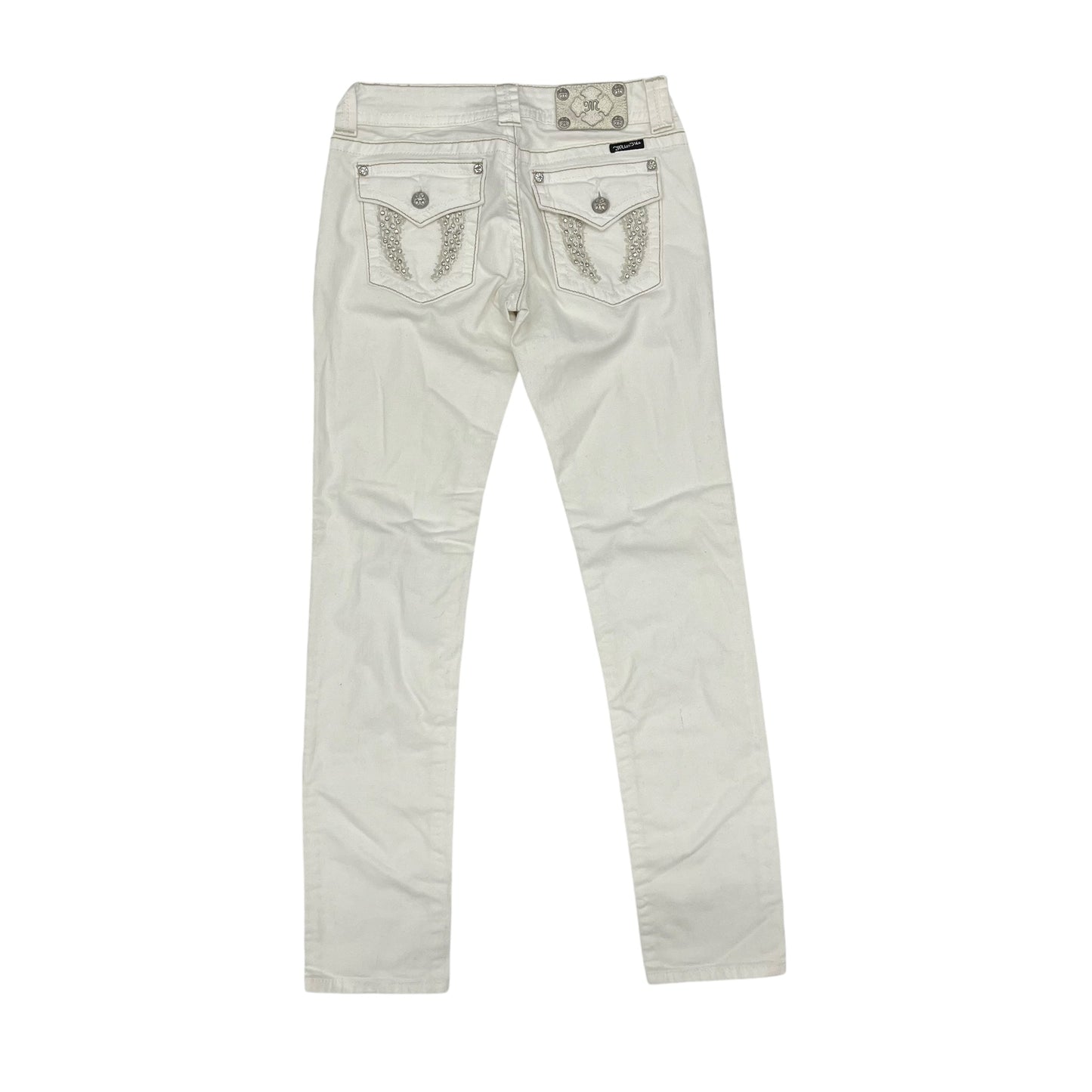 Jeans Straight By Miss Me In White Denim, Size:8