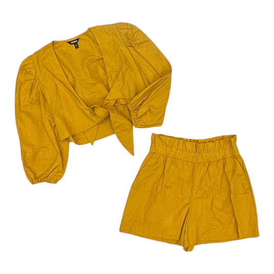 Skirt Set 2Pc By Express In Yellow, Size:Xs