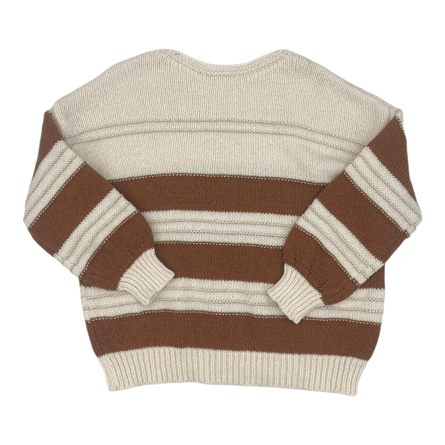 Sweater By Clothes Mentor In Cream & Tan, Size:2X