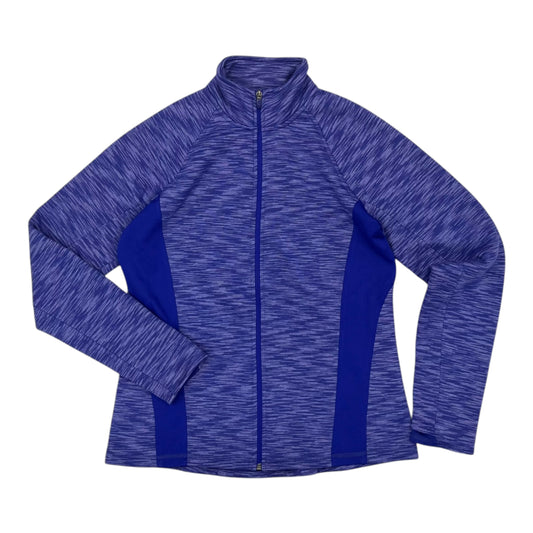 Athletic Jacket By Tek Gear In Blue, Size:L