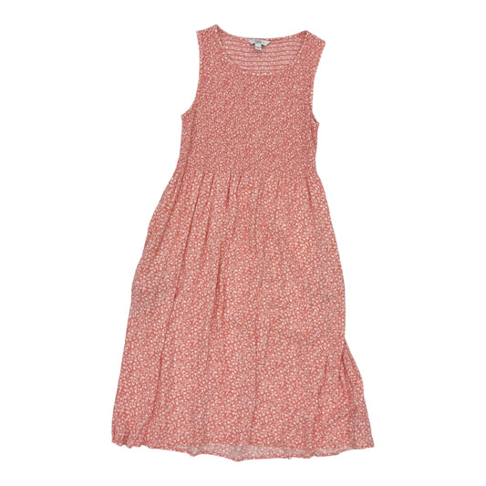 Dress Casual Midi By Croft And Barrow In Pink, Size:L