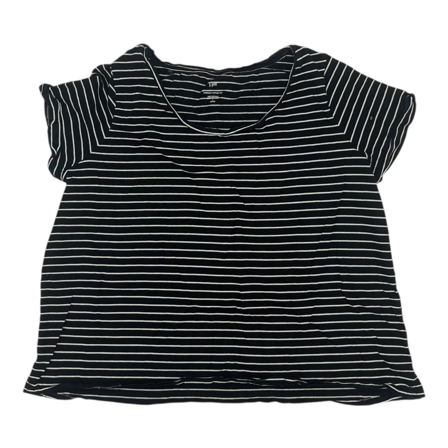 Top Ss By J. Jill In Black & White, Size:Lp