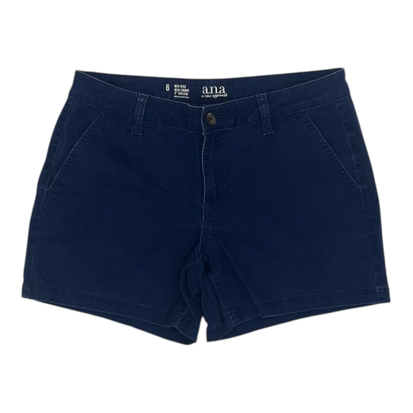 Shorts By Ana In Navy, Size:6