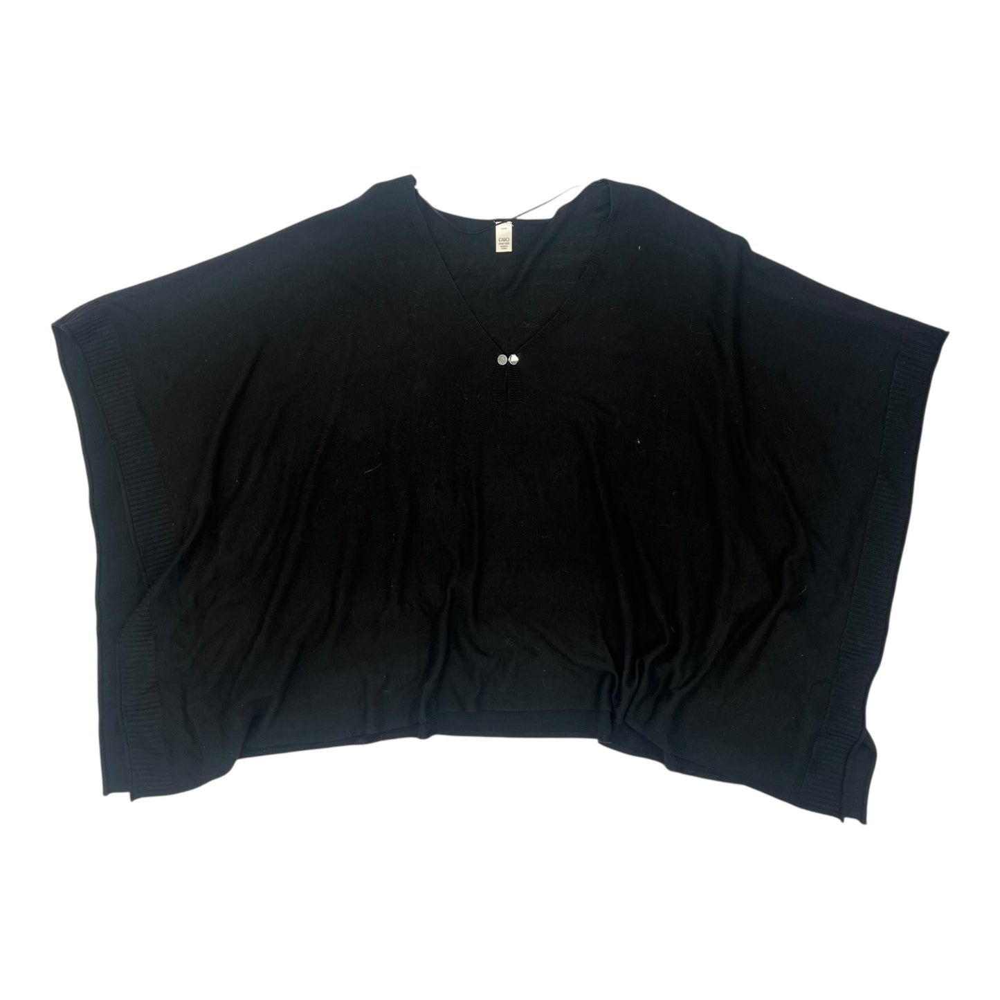 Poncho By Cato In Black, Size:Osfm