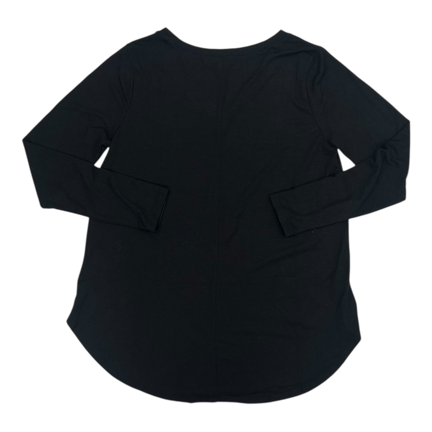 Top Ls Basic By Zenana Outfitters In Black, Size:Xl