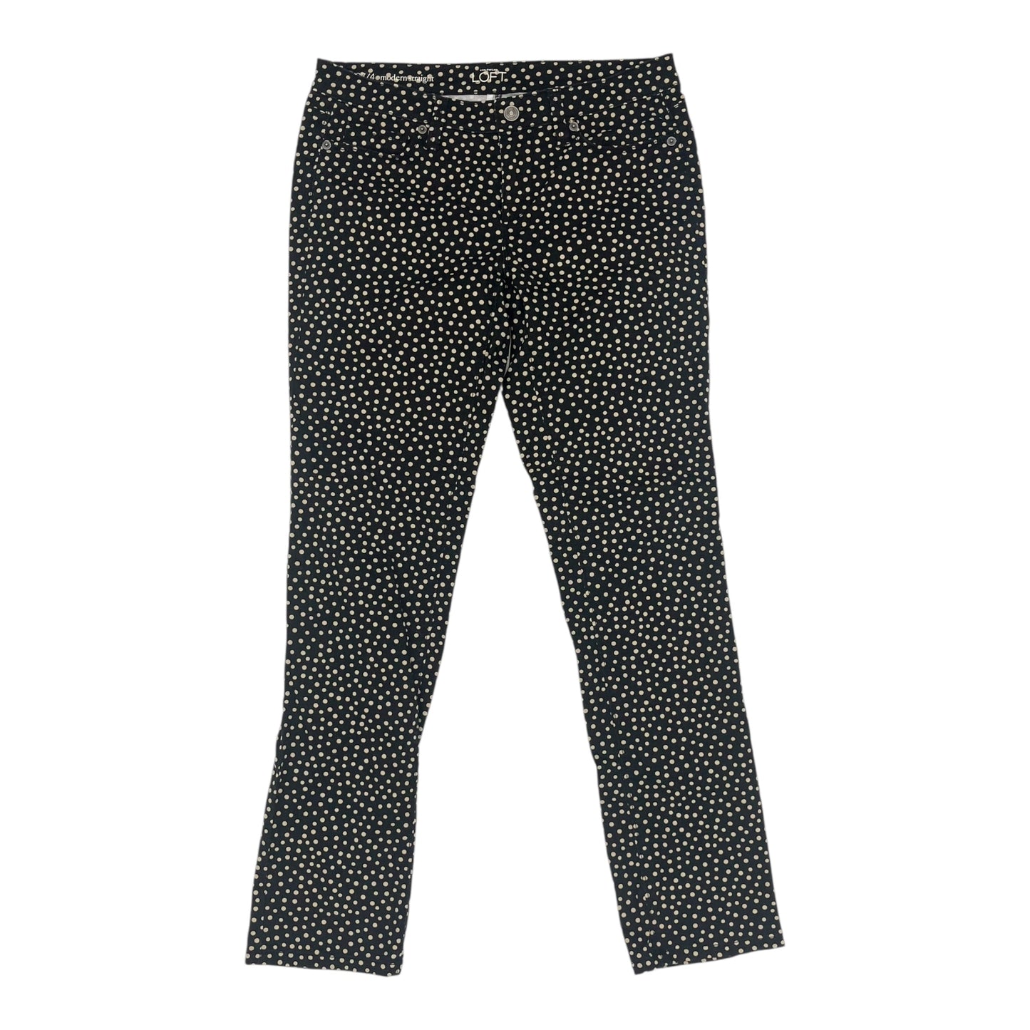 Jeans Straight By Loft In Polkadot Pattern, Size:4