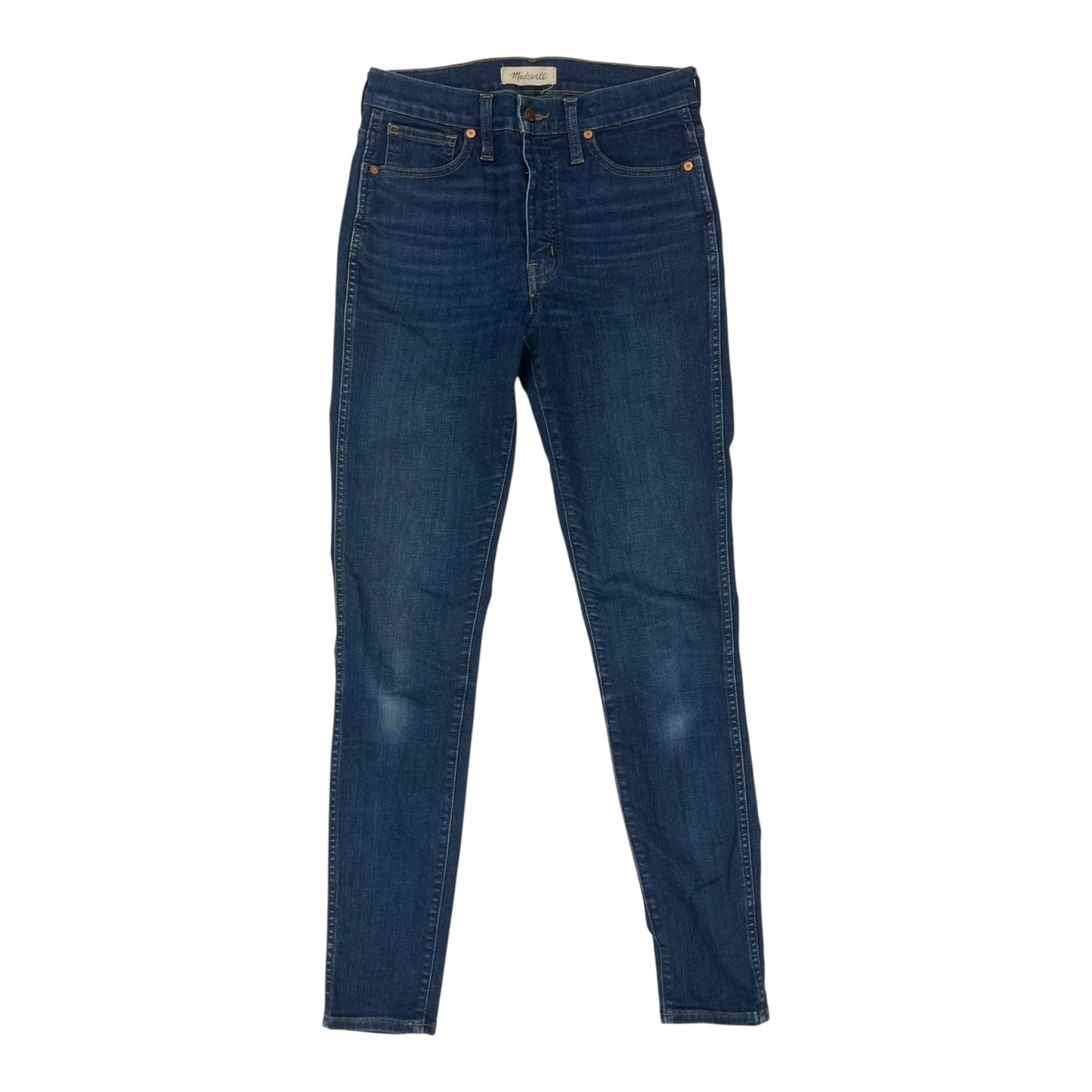 Jeans Skinny By Madewell In Blue Denim, Size:4