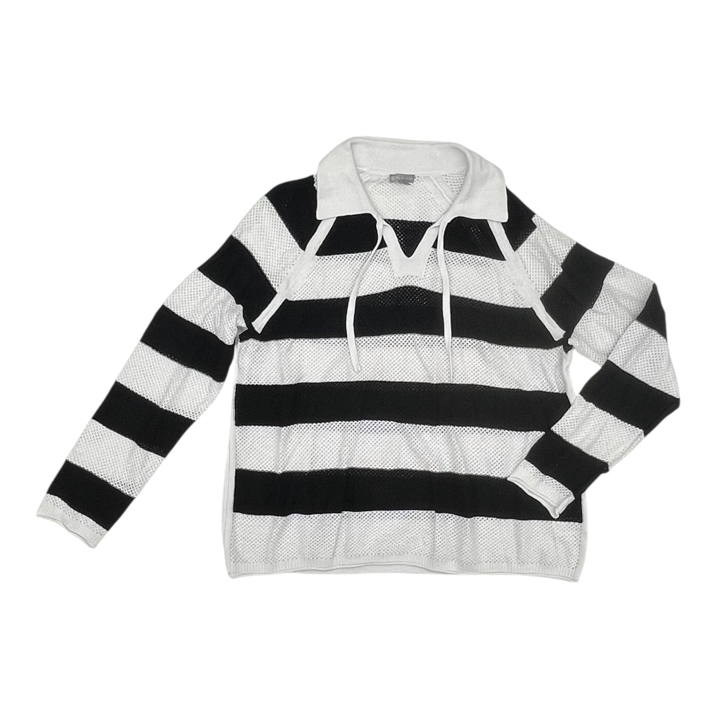 Sweater By Talbots In Black & White, Size:Xl