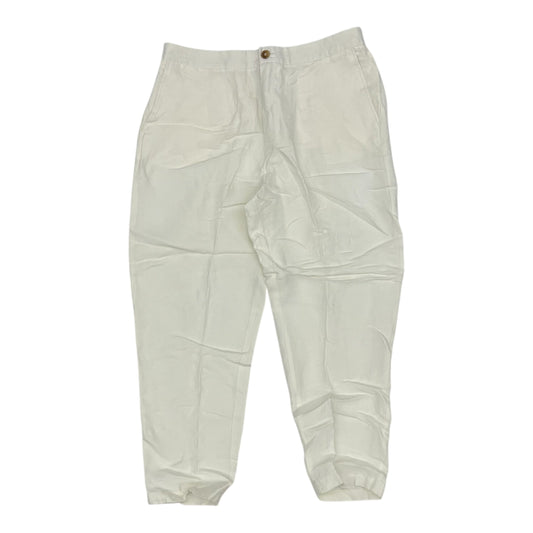 Pants Designer By Halston In Cream, Size:Xl