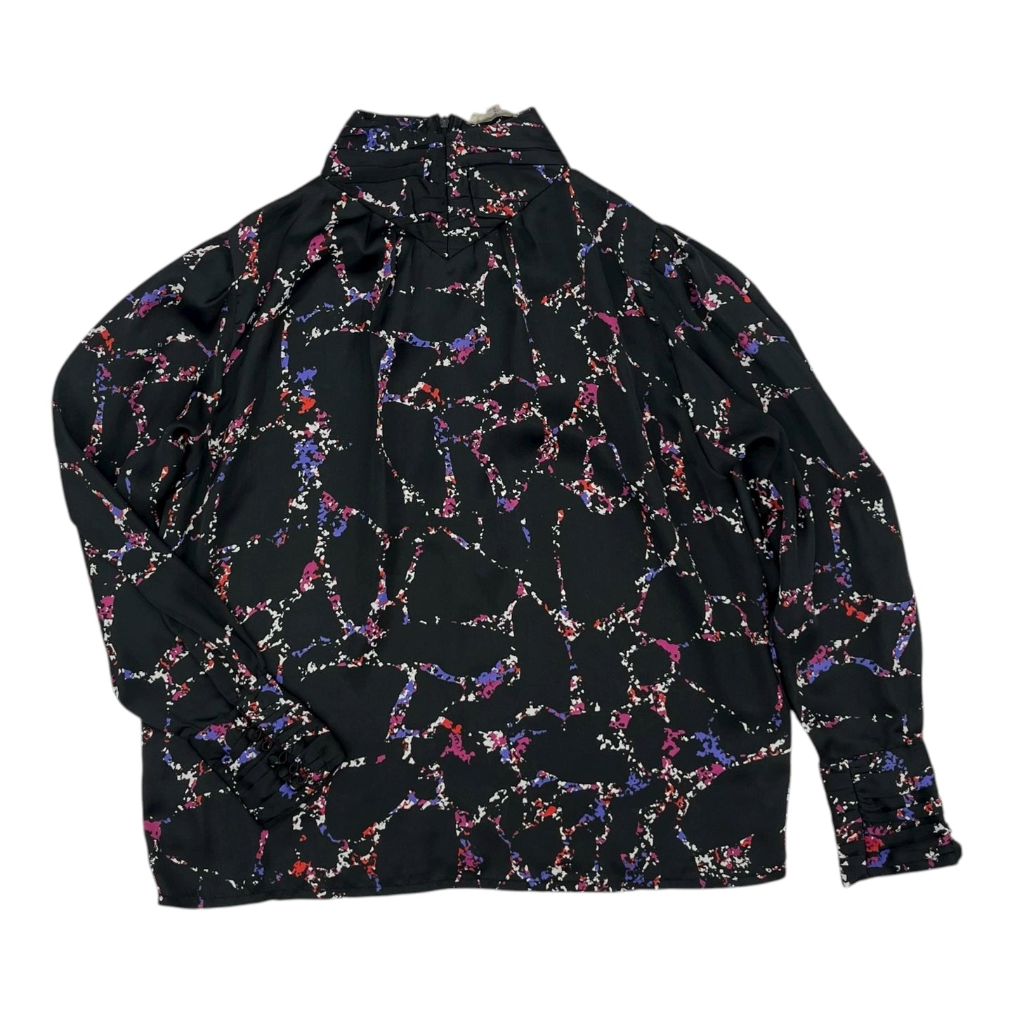 Blouse Ls By Elan In Multi, Size:M