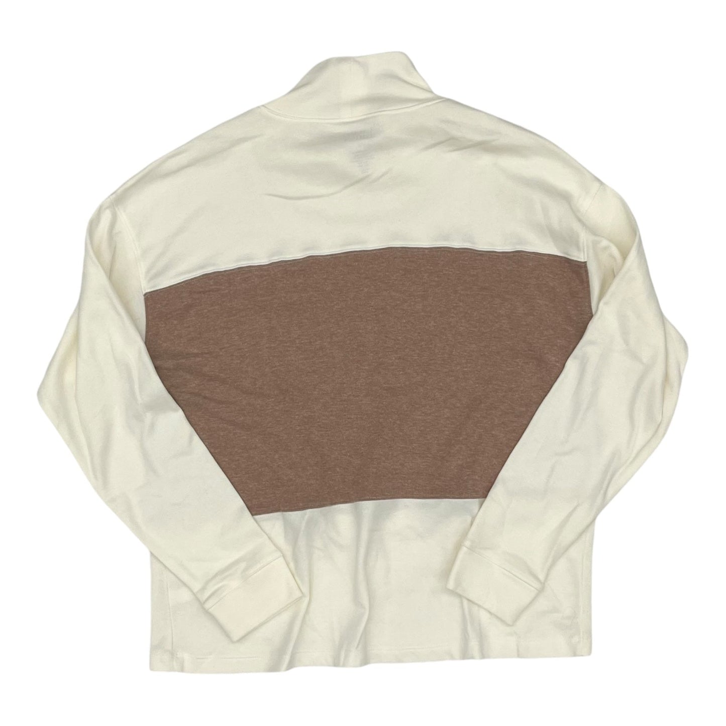 Top Ls By Croft And Barrow In Tan & White, Size:M