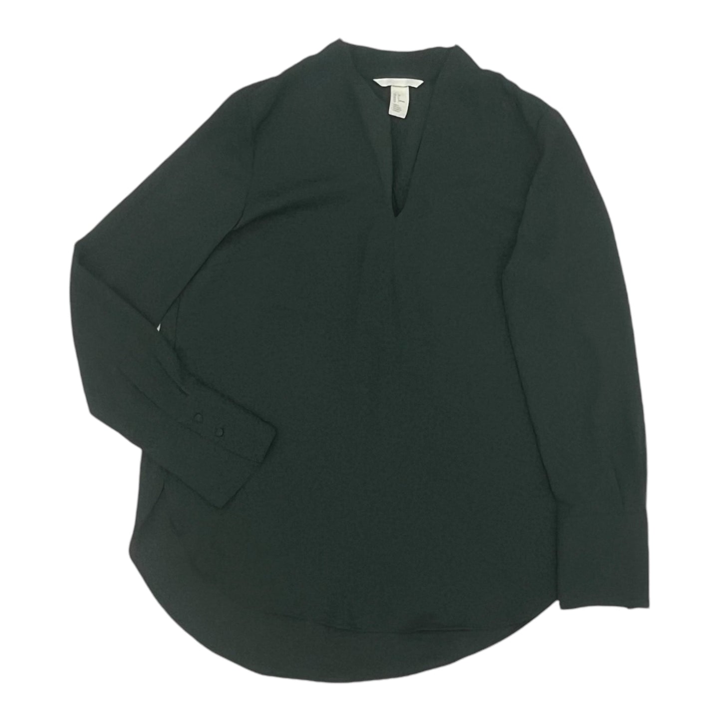 Blouse Ls By H&M In Green, Size:S