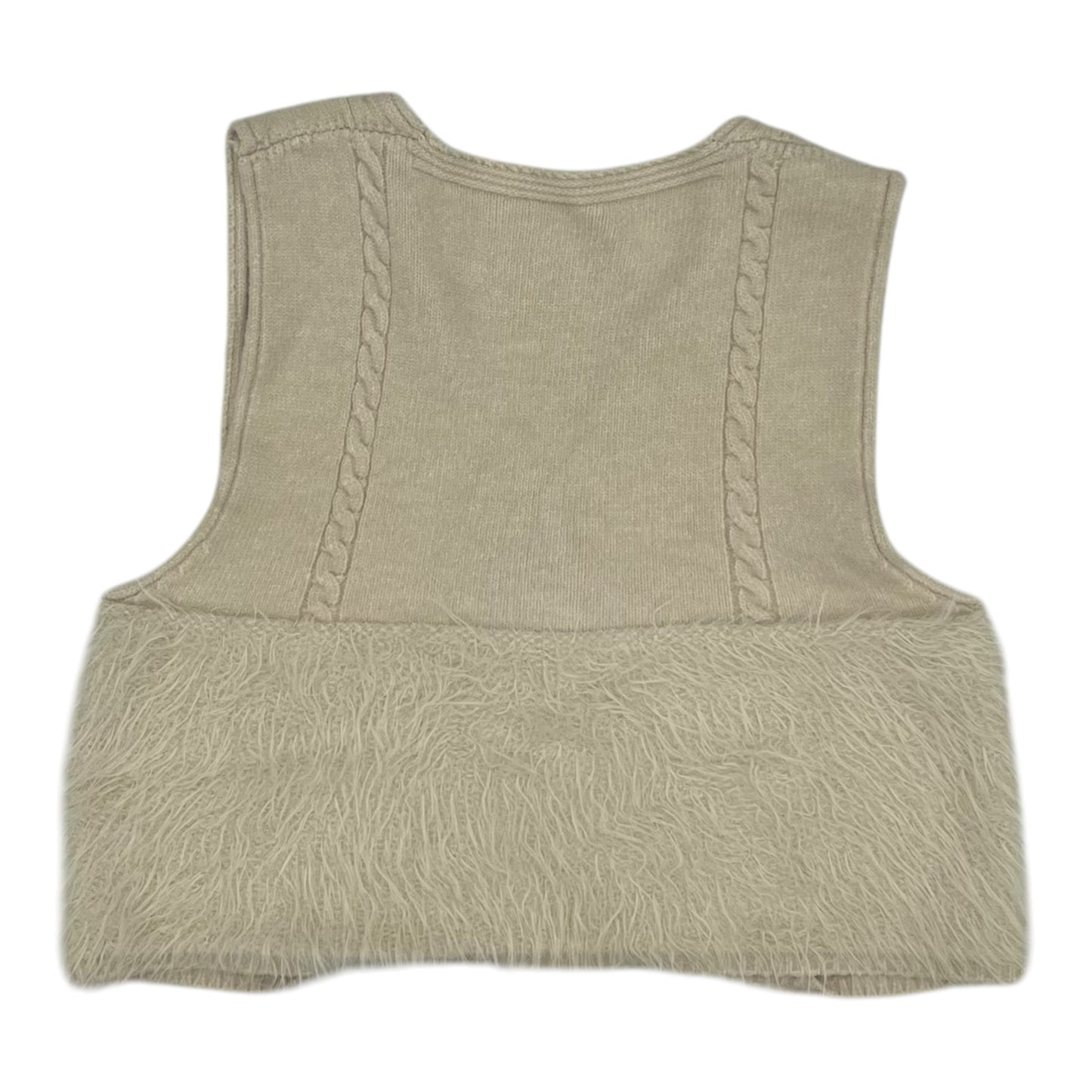 Vest Sweater By Clothes Mentor In Tan, Size:Osfm