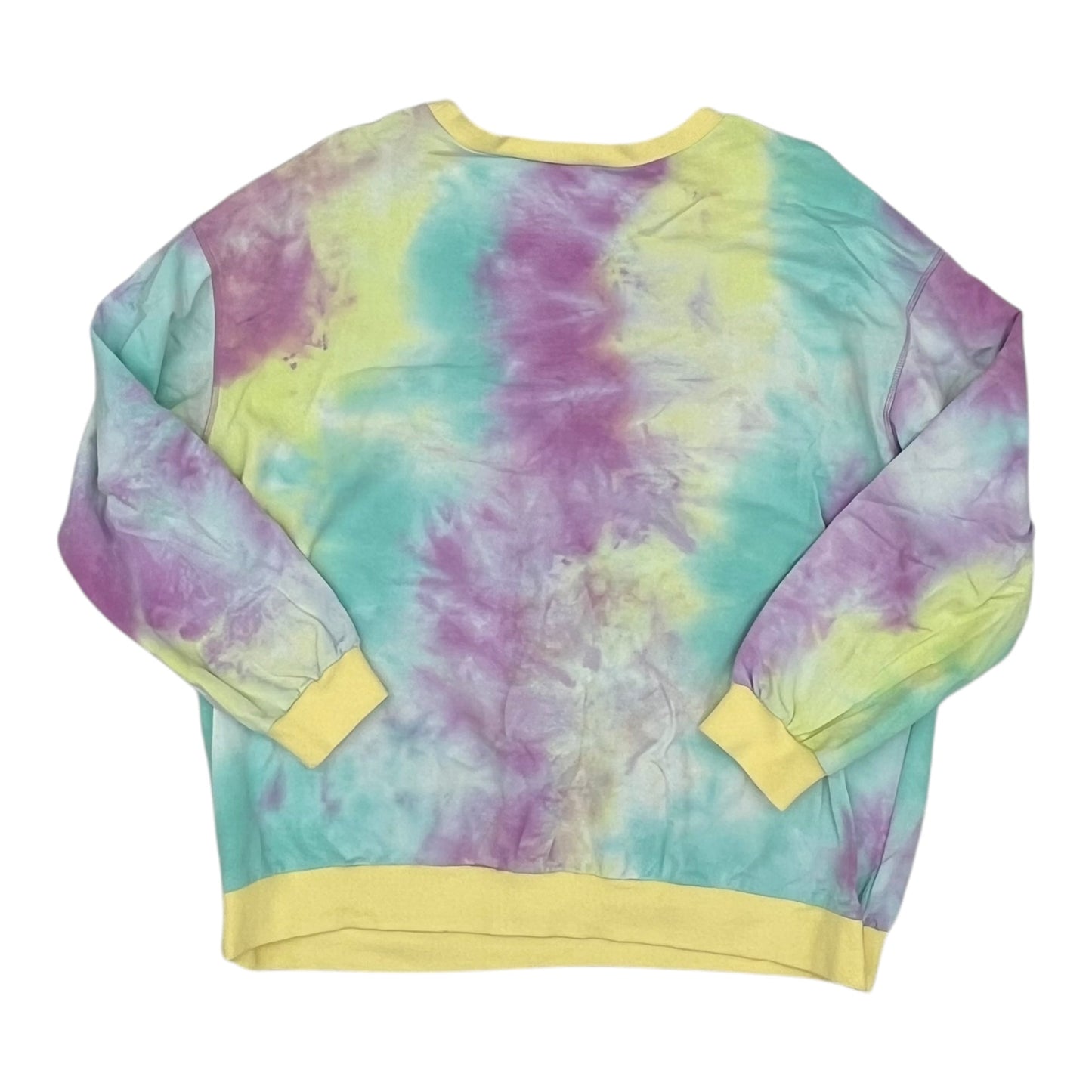 SWEATSHIRT CREWNECK by ODDI In TIE DYE PRINT, Size: 2X