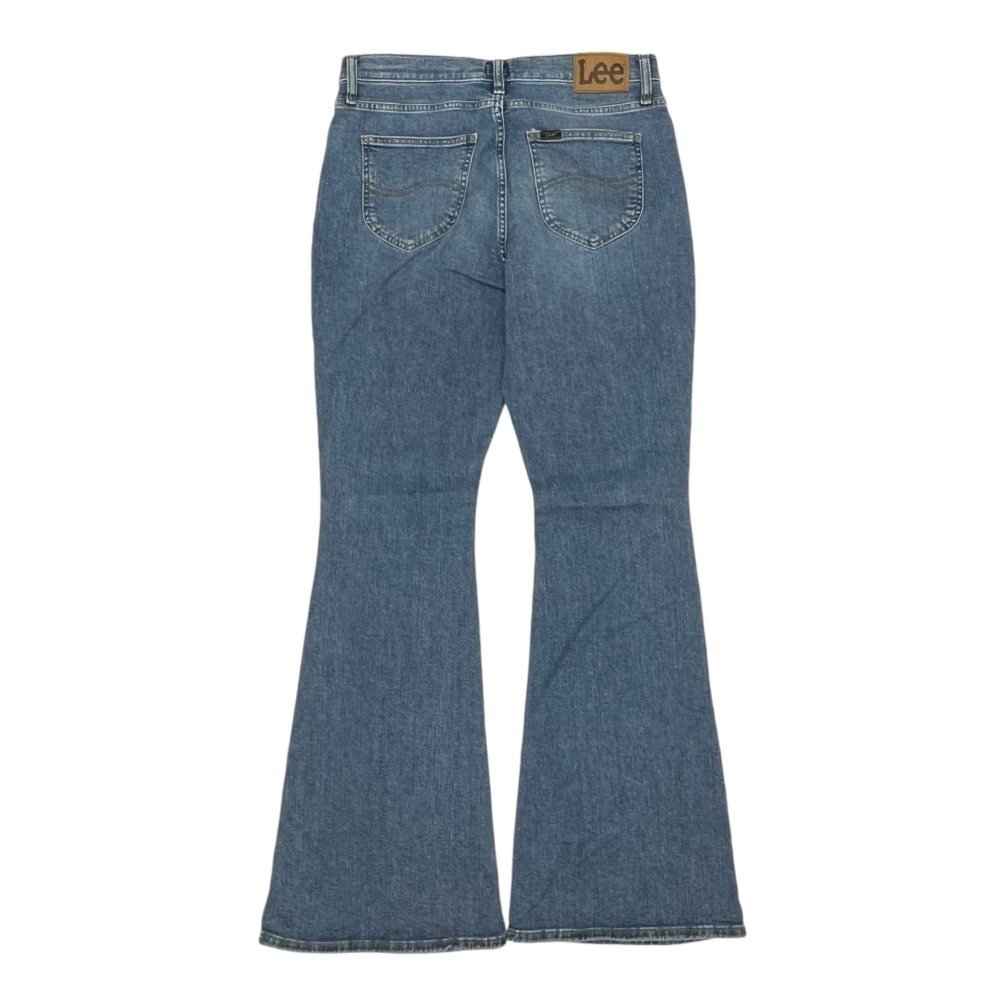 Jeans Flared By Lee In Blue Denim, Size:10