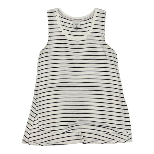 Top Sleeveless By Cabi In Black & White, Size:Xs