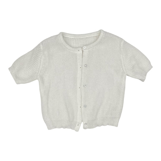 Sweater Cardigan By Shein In White, Size:L