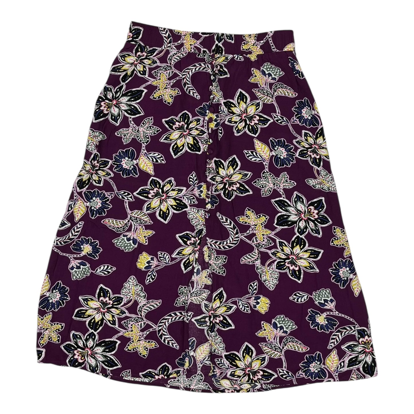 Skirt Midi By Loft In Floral Print, Size:S