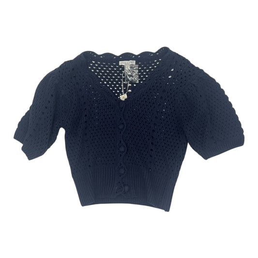 Sweater Cardigan By She + Sky In Navy, Size:L