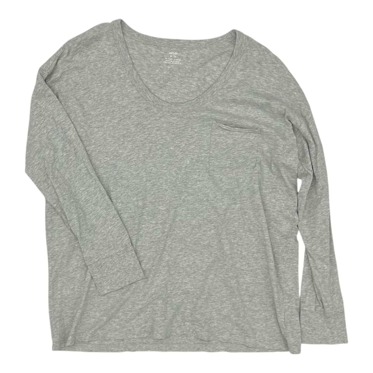 Top Ls Basic By Aerie In Grey, Size:M