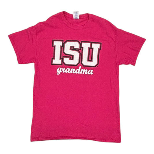 Athletic Top Ss By Gildan In Pink, Size:M