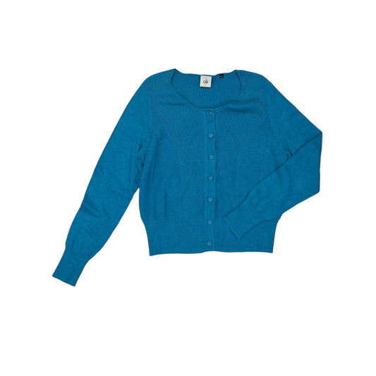 Sweater Cardigan By Cabi In Blue, Size:L