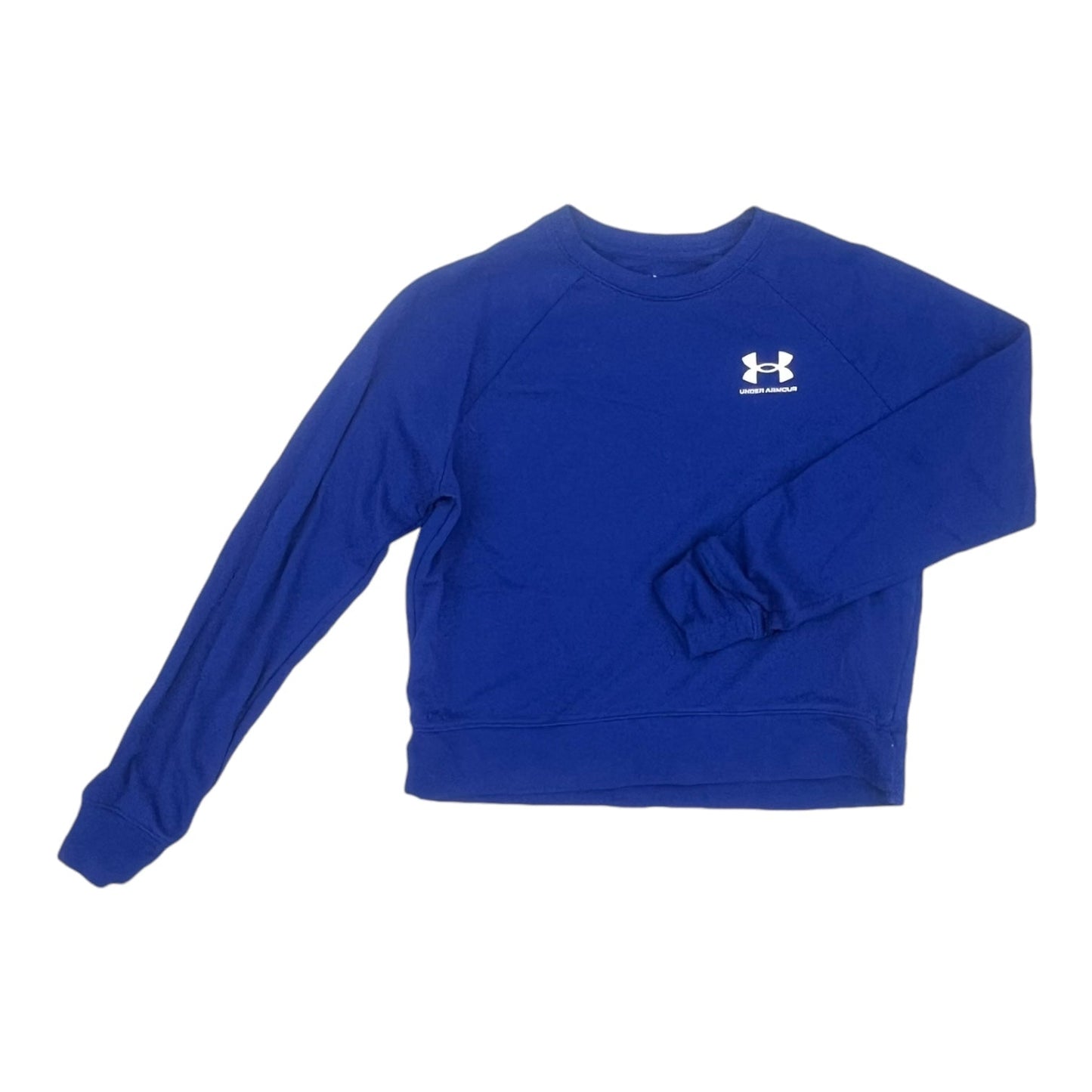 Athletic Top Ls Crewneck By Under Armour In Blue, Size:S