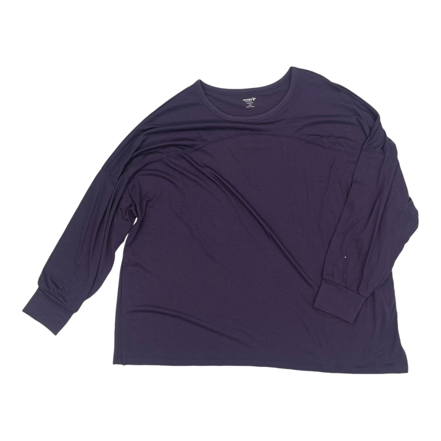 Athletic Top Ls Crewneck By Old Navy In Purple, Size:Xl