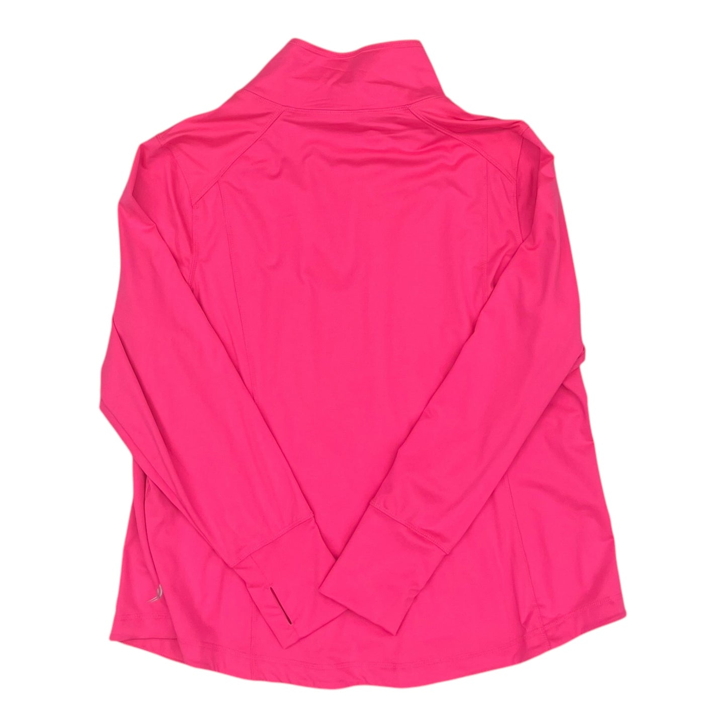 Athletic Jacket By Exertek In Pink, Size:2X