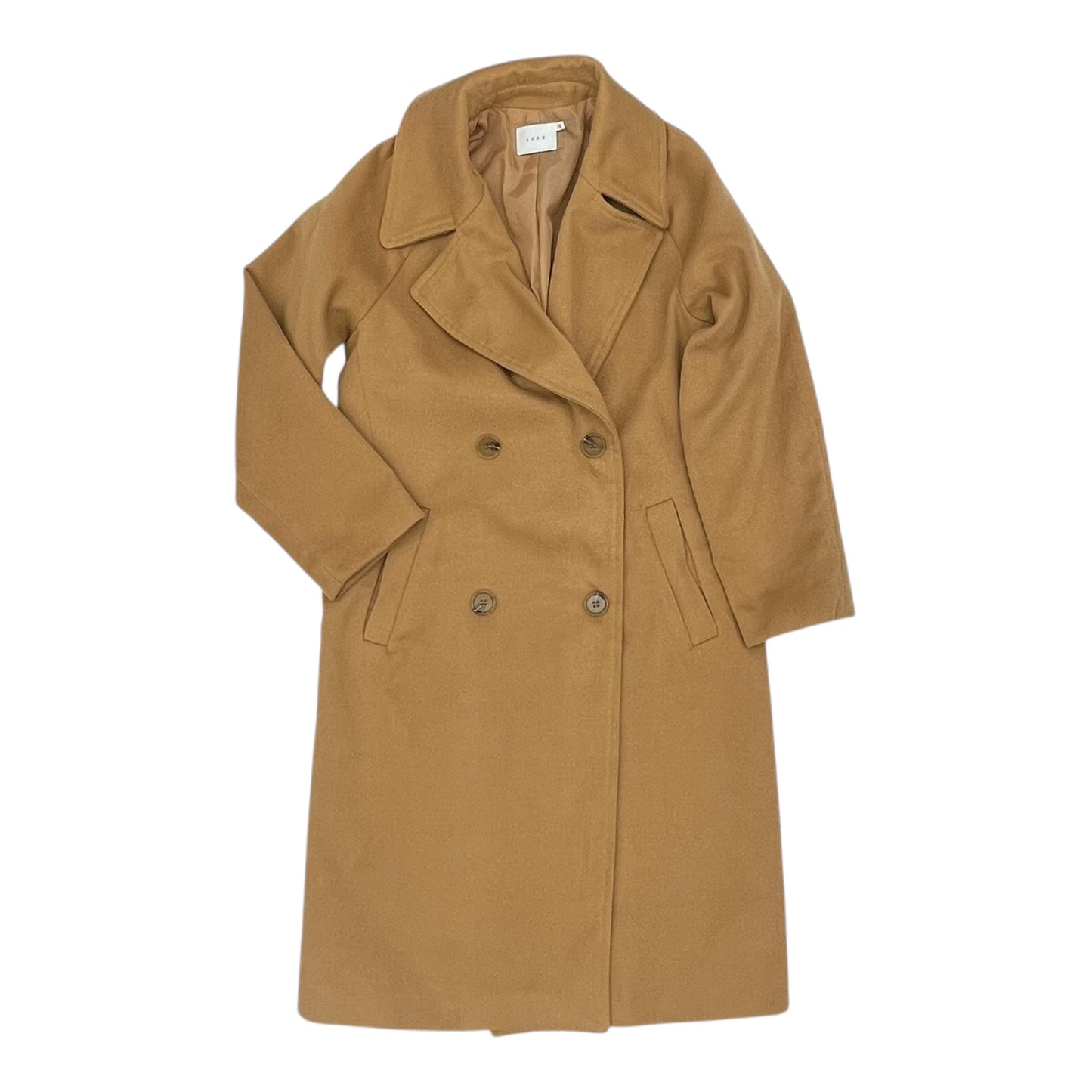 Coat Trench Coat By Lush In Brown, Size:S