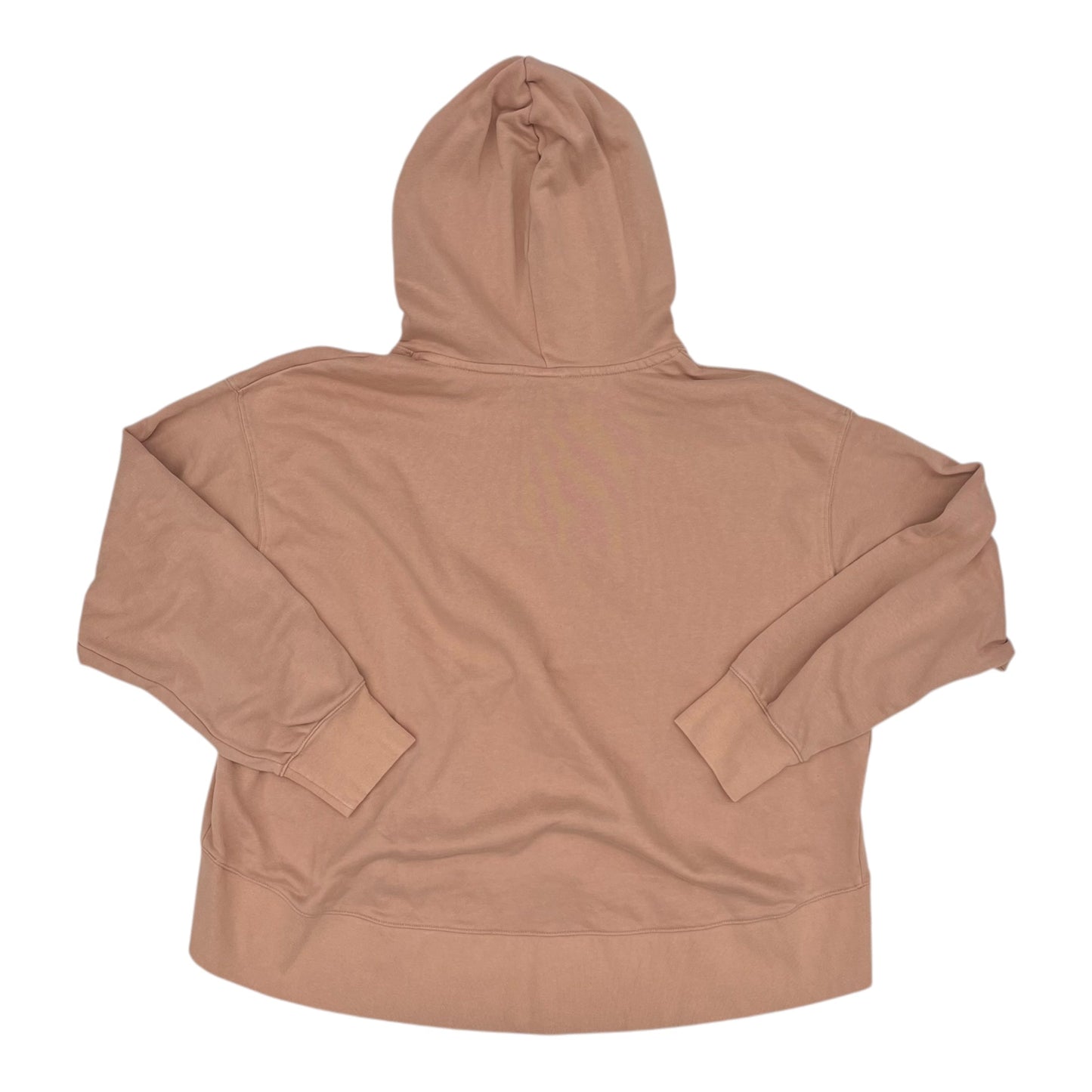 Athletic Sweatshirt Hoodie By Nike Apparel In Peach, Size:1X