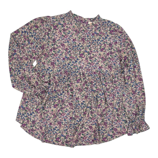 Blouse Ls By Clothes Mentor In Purple, Size:L