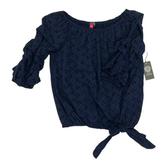 Top 3/4 Sleeve By Vince Camuto In Blue, Size:S