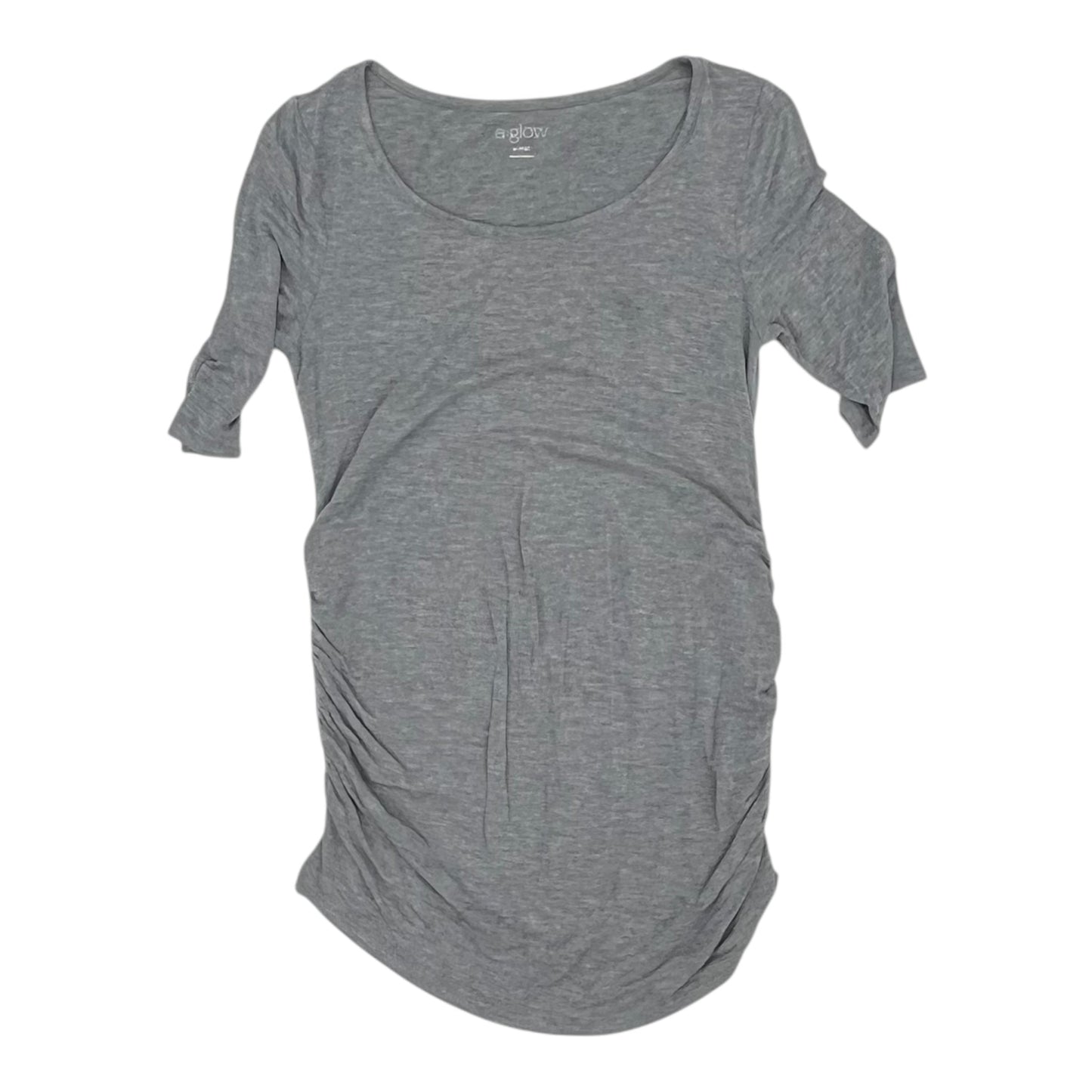 MATERNITY TOP SS by A GLOW in GREY, Size:S