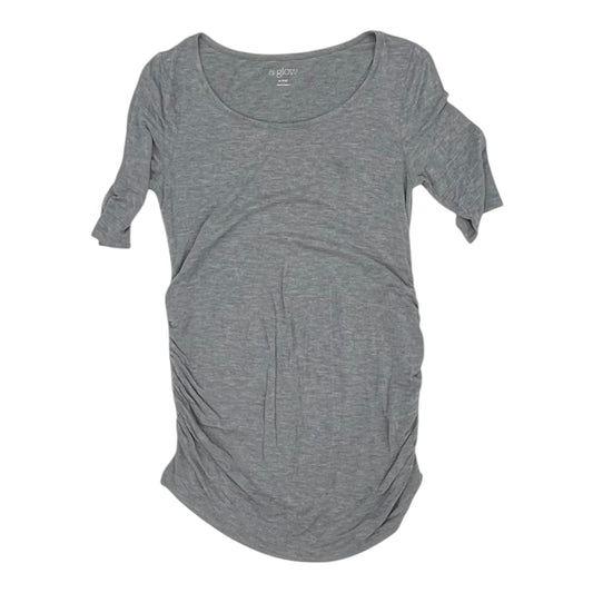 MATERNITY TOP SS by A GLOW in GREY, Size:S