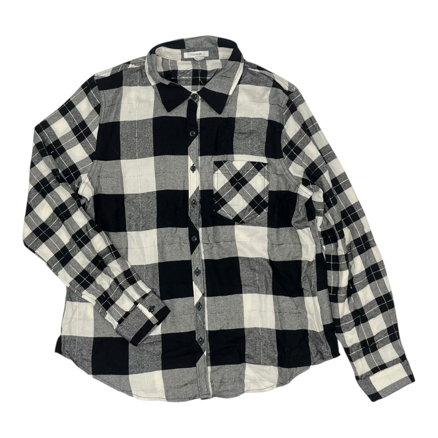 Top Ls By Maurices In Black & White, Size:M