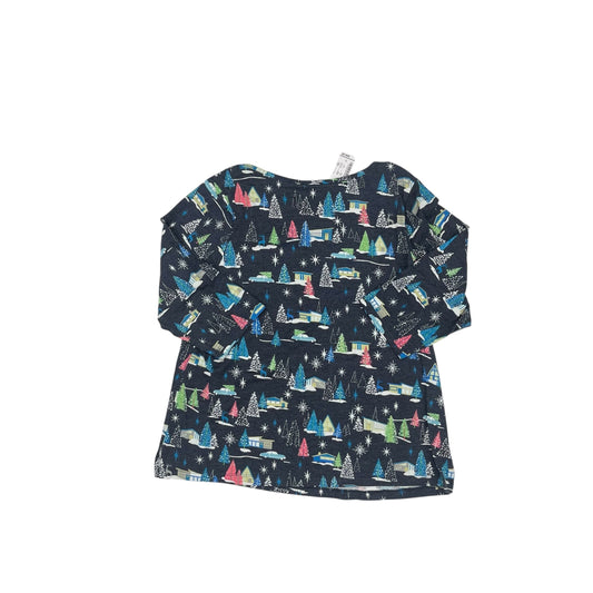 Top 3/4 Sleeve By Cj Banks In Grey, Size:1X