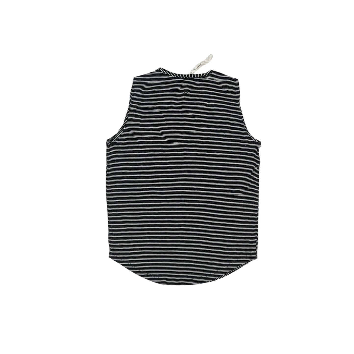 Athletic Tank Top By Lululemon In Black & White, Size:S