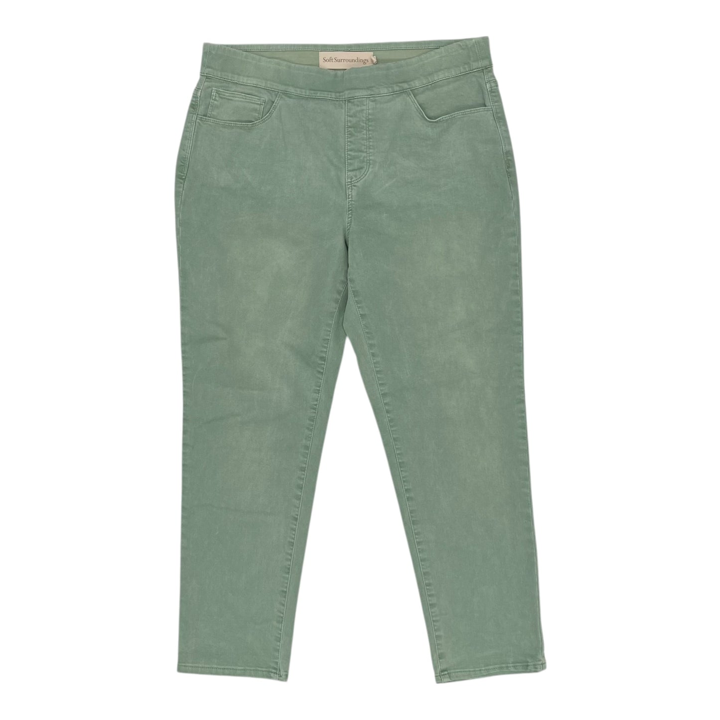 Jeans Jeggings By Soft Surroundings In Green Denim, Size:Lp