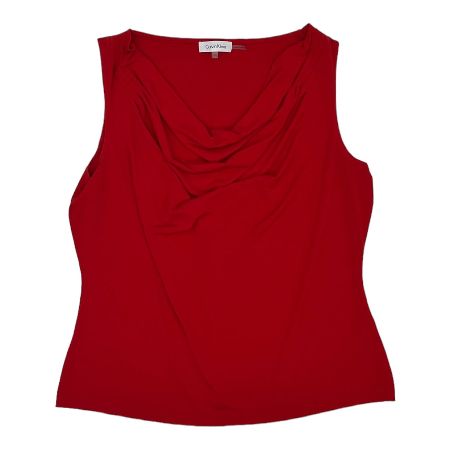 RED TOP SLEEVELESS by CALVIN KLEIN Size:XL