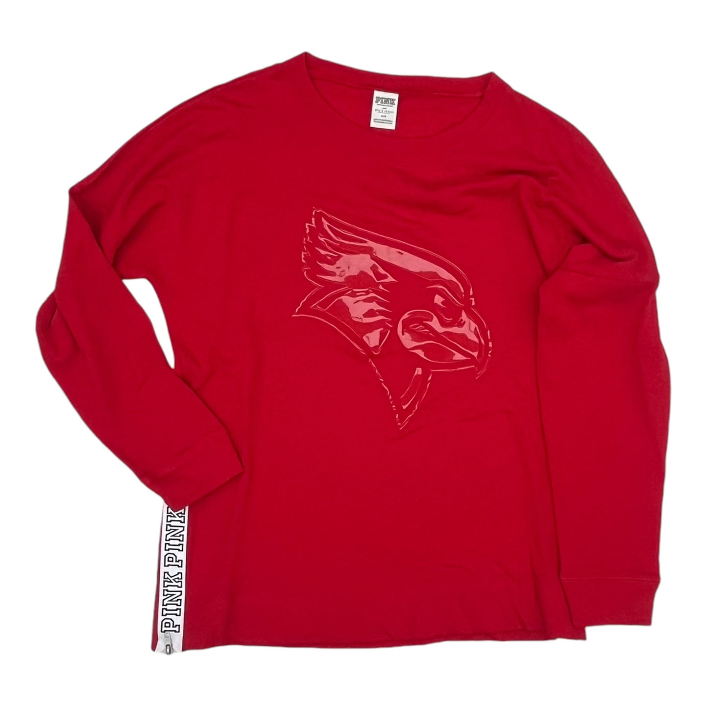 SWEATSHIRT CREWNECK by PINK In RED, Size: M