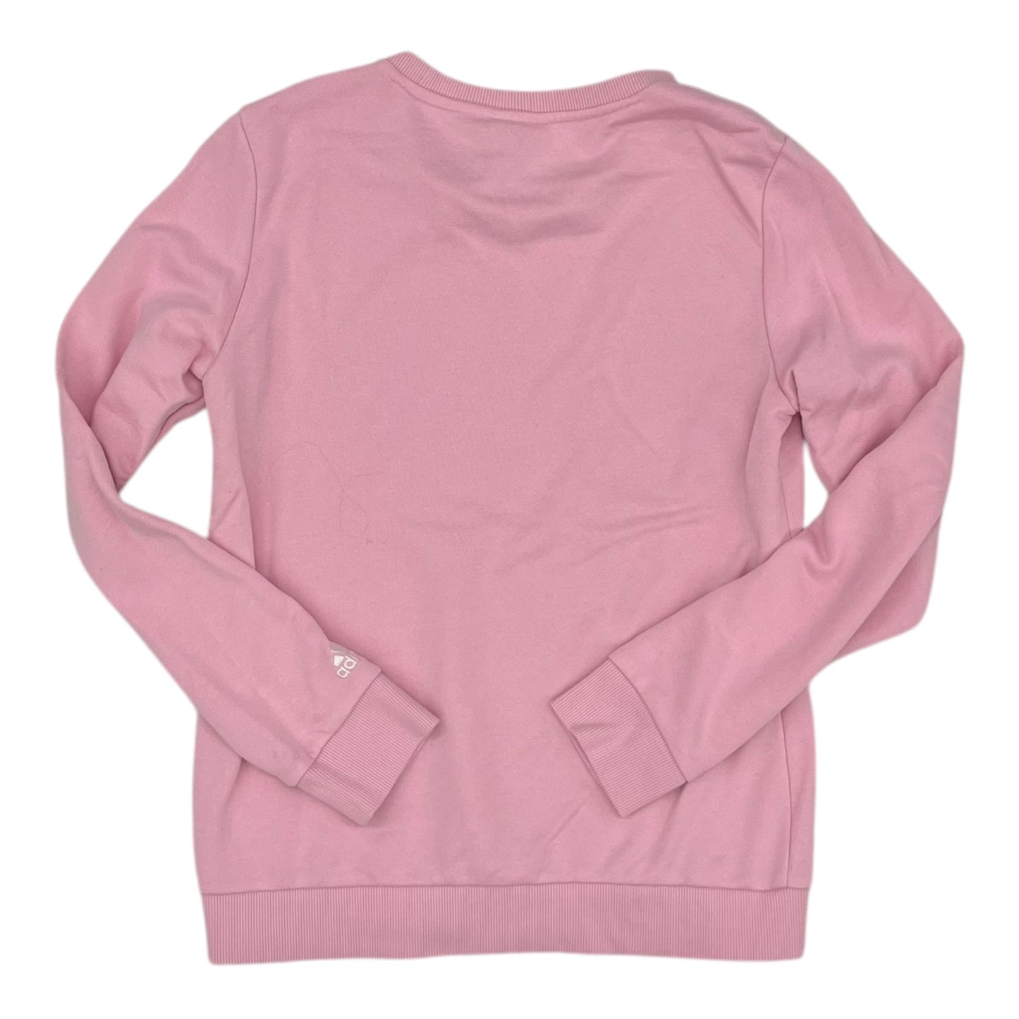 Athletic Sweatshirt Crewneck By Adidas In Pink, Size:S