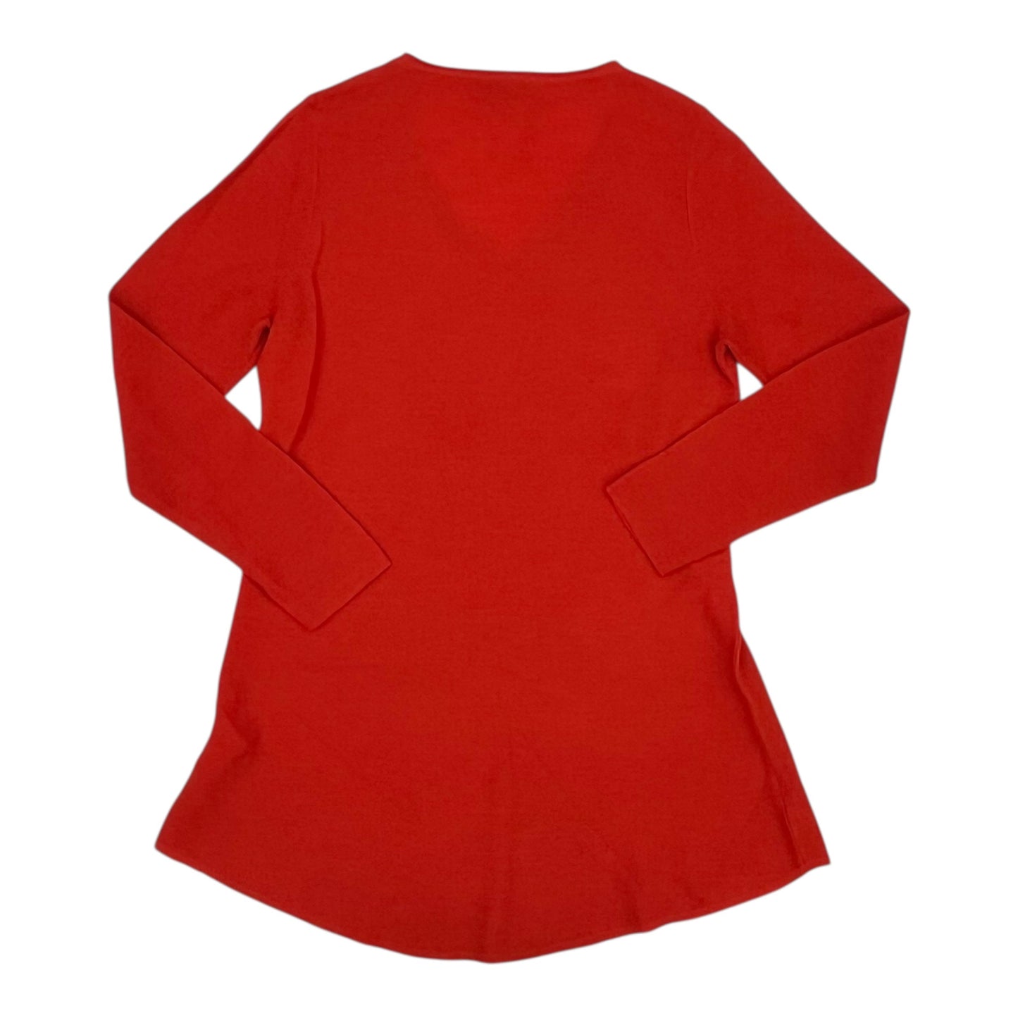 Dress Sweater By Eileen Fisher In Orange, Size:M