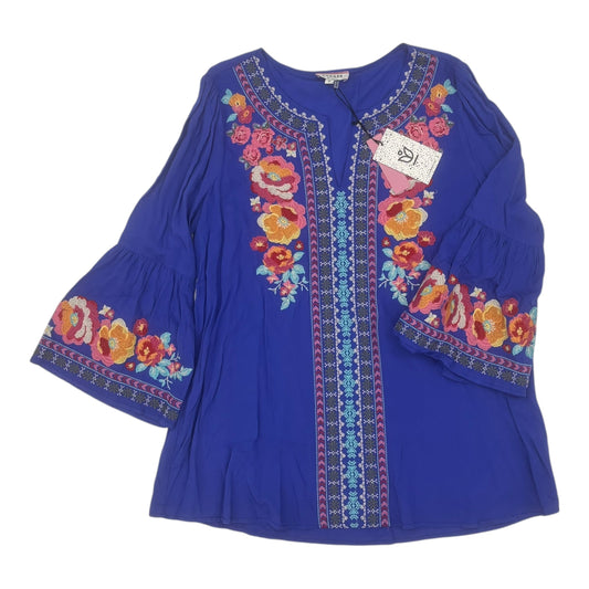 BLOUSE 3/4 SLEEVE by ANDREE BY UNIT In BLUE, Size: S