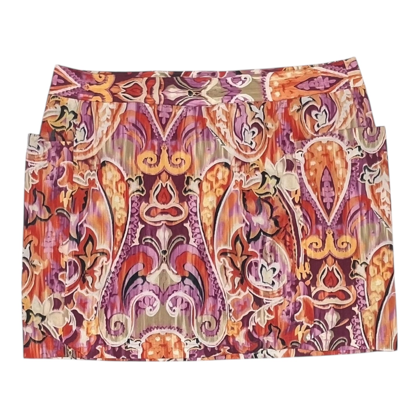 Skirt Mini & Short By Chicos In Purple, Size:Xxl