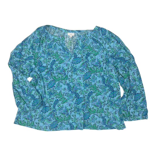 Blouse Ls By J. Jill In Blue