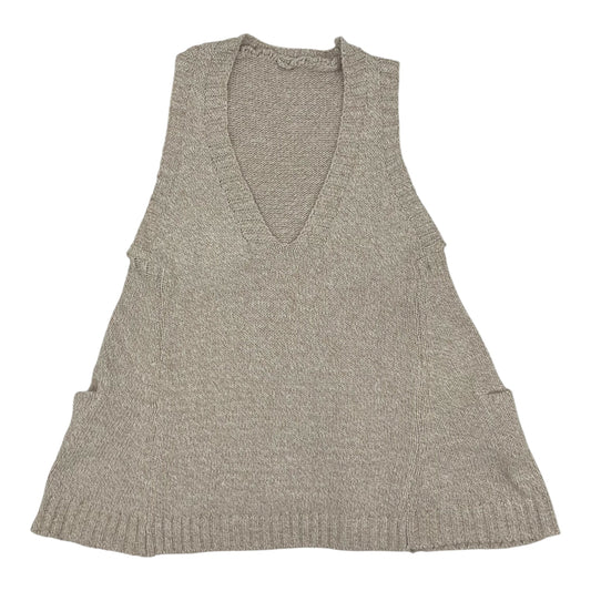 Vest Sweater By Clothes Mentor In Tan, Size:Osfm
