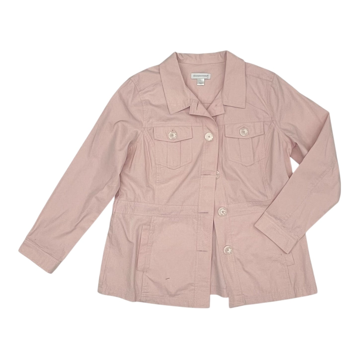 Jacket Utility By Christopher And Banks In Pink, Size:L