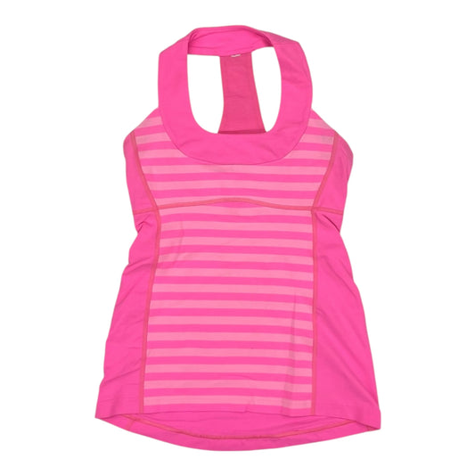Athletic Tank Top By Lululemon In Pink, Size:S
